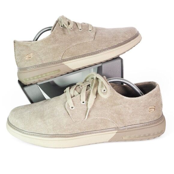 Skechers Chaussures Classic Fit Casual Oxfords Taupe 65371 Men's 11 - Picture 1 of 11